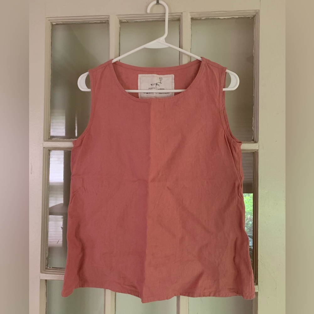 NotPerfectLinen Vienna tank top, size small